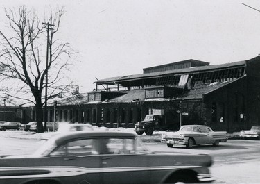 Thompson-Leonard facing York Street, 1961.  (London Free Press files)