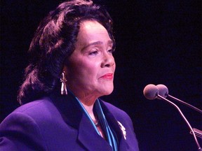 Coretta Scott King held her family together and carried on civil rights work in the wake of the assassination of her husband, Martin Luther King. Postmedia Network file photo