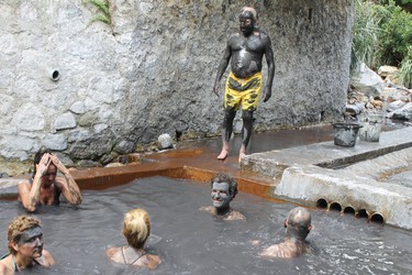 Visitors to St. LuciaÕs drive-in volcano enjoy the mud bath at Sulphur Springs.
JOE BELANGER/The London Free Press/Postmedia News