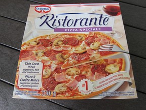 WINDSOR, ONTARIO- JUNE 19, 2014 - Shown is the Dr. Oetker Ristorante thin crust pizza.  (DAN JANISSE/The Windsor Star) (For story by Beatrice Fantoni)