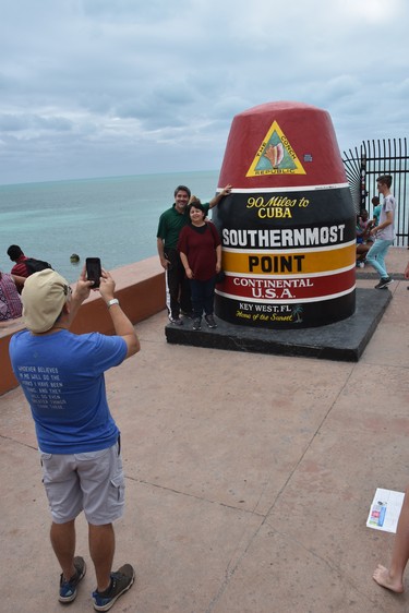 The most southerly point in the continental United States is also the most photographed in Key West, with a lineup to pose with the marker often lasting 15 or 20 minutes. 
WAYNE NEWTON
SPECIAL TO POSTMEDIA NEWS