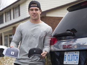 Quinn Welychka has started an apparel company called bClutch (cct) in London, Ont. on Friday April 6, 2018. Derek Ruttan/The London Free Press/Postmedia Network