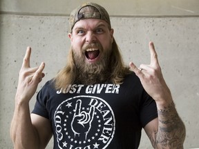 Professional wrestler, Cody Deaner The Redneck Renegade, (whose real name is Chris Gray) will be wrestling Thursday at his alma mater, East Elgin secondary school, as part of the school's fundraiser for the Canadian Cancer Society.
Derek Ruttan/The London Free Press