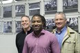 Chris Marcus, Randy McAuley and Chris Curran were added to the Western Mustangs Wall of Champions. (DEREK RUTTAN, The London Free Press)