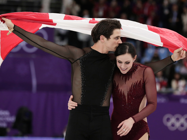 Canadian ice dancers Tessa Virtue and Scott Moir had the crowd on their feet, some observers in tears and soon will have the gold medal as a memento of their final competitive skate together at the 2018 Winter Olympics.