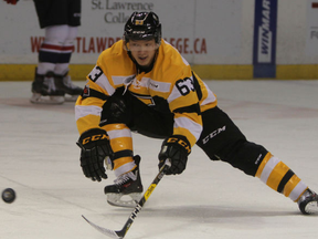 Cliff Pu (file photo). The former Knights star missed Game 2 with an injury Friday night.