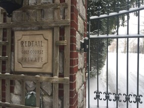 The ultra-exclusive Redtail Golf Club is closed until the spring, but the legal battle between owners John Drake and Chris Goodwin is just heating up. The two London business moguls are locked in a legal fight about the world-class Elgin County golf course's management. (Jennifer Bieman/The London Free Press)