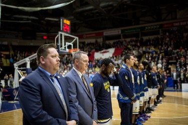 London Lightning plays St. John's Edge in game 3 in St. John's, London won 130-127. (JEFF PARSONS photo)