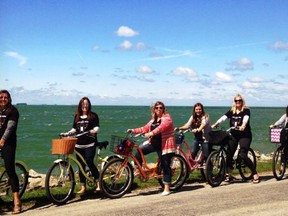 Biking tours are offered along the scenic Pelee Island shore.