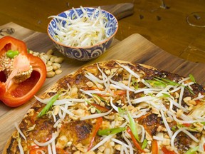 Pizza has room for Asian ingredients.  Mike Hensen/The London Free Press