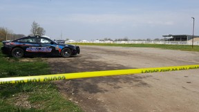 Chatham-Kent police are investigating a shooting Saturday night at the Dresden Raceway. A 58-year-old man suffered non-life threatening injuries, police said. (Trevor Terfloth/Chatham Daily News)
