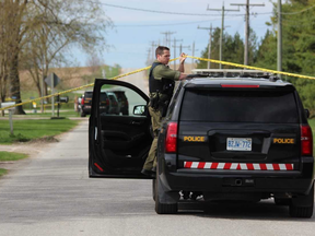 Police have closed a section of Front Road near the Huron County communities of Clinton and Vanastra as they investigate a suspicious death Friday.
Dale Carruthers/The London Free Press