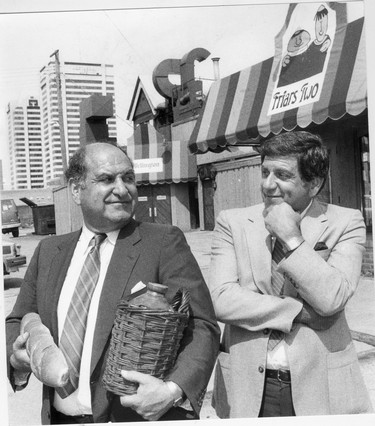 Ed & Fred Escafe of Friars Two Restaurant, 1983. (London Free Press files)