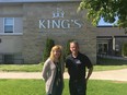 Ashley Funke, a coordinator at the Boys and Girls Club, and Joe Henry, dean of students at King's University College. (SHANNON COULTER, The London Free Press)