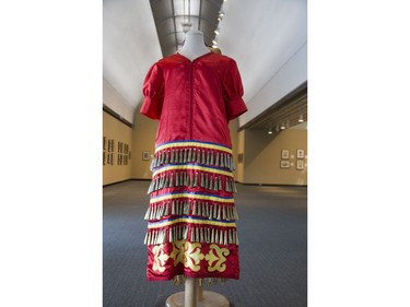 Jingle Dress is one of the pieces displayed at Museum London as part of an exhibit called Voices of Chief's Point. Derek Ruttan/The London Free Press/Postmedia Network