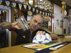 German Canadian Club president Juergen Belle is feeling deflated now that  London social clubs won't be able to serve booze at 10 a.m. during the World Cup while Toronto clubs can. (DEREK RUTTAN, The London Free Press)