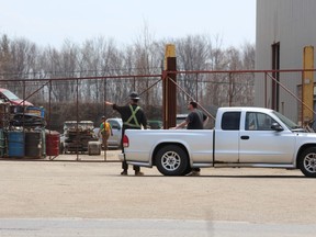 A woman was seriously injured at Core Industries, a scrap yard at 2037 Gore Rd., on Wednesday around 1:30 p.m. DALE CARRUTHERS / THE LONDON FREE PRESS