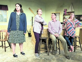 Halfway There by Norm Foster stars Sarah Gale, Marcia Tratt, Andy Pogson, Liz Gilroy. (Phil Bell/Shutter Studios)