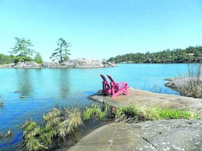 The Killarney Channel draws boaters to the newly expanded docks at Killarney Mountain Lodge. Sail and motor cruises are available and guests can use kayaks and bicycles free of charge. The resort also has an outdoor pool. (HANK DANISZEWSKI, The London Free Press)