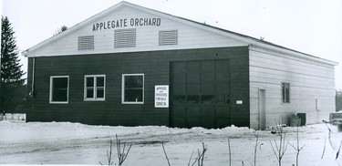 Applegate Orchards located on Talbot Road north of Lambeth constructed this $20,000 cold storage and packing building in 1965. (London Free Press files)