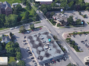 This Google Map shows the Wortley Village site of what's now a TD Canada Trust bank, which was robbed in a bizarre 1989 heist that's never been solved. Note the old Normal School (top left) and the popular Wortley Roadhouse (centre) as area landmarks.