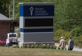 Trinity Western University in Langley, B.C., lost its bid before the Supreme Court to force law societies to recognize its planned law school. (The Canadian Press file photo)