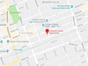 Google Maps: Red marker denotes location of Colborne Centre highrises near downtown London