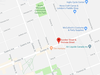 Google Maps: Red marker denotes intersection of Dundas Street and Dorinda Street in London.