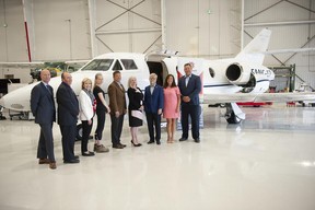 Joe Carapella, owner of Tricar Group donates a private jet to Fanshawe College's school of aviation technology.