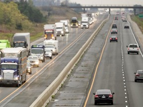 Highway 401 near London (Free Press file photo)