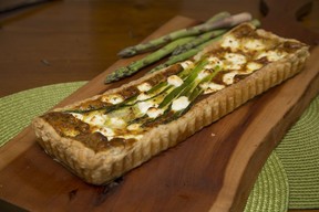 Asparagus Goat Cheese Quiche. (DEREK RUTTAN, The London Free Press)