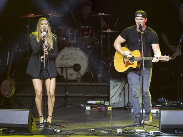 The Recklaws (Jenna and Stuart Walker) perform during Country Music Awards Ontario at Centennial Hall in London. (DEREK RUTTAN, The London Free Press)