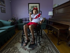 Edgar Sulla Puma at the home of his sister, Matilde Sulla Puma, in Hamilton, Ont. on Thursday June 21, 2018. Edgar survived a crash that killed 11 people, including 10 fellow migrant farm workers, near Stratford in 2012. (Derek Ruttan/The London Free Press)