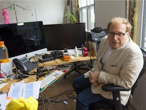 Adam Caplan, owner of Web.isod.es, at his office on King Street in London.  (Mike Hensen/The London Free Press)