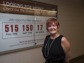 Darlene O'Neill is Fanshawe College's Senior Manager of Employment and Student Entrepreneurial Service in London. (Derek Ruttan/The London Free Press)