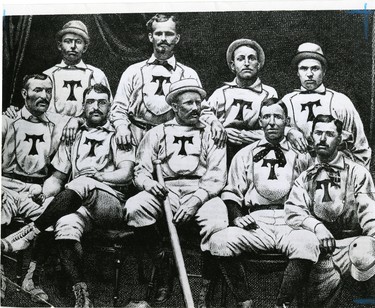 London Tecumsehs, champions of the International Association in 1877. (London Free Press files)