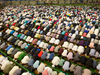 Thousands of Muslims gathered to pray at the BMO Centre in London in celebration of Eid, which marks the end of the month of Ramadan, in 2016. (Free Press file photo)