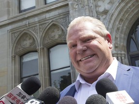 Premier-elect Doug Ford arrives at the Whitney Block at Queens Park to meet with his transition team on Sunday. Stan Behal/Toronto Sun