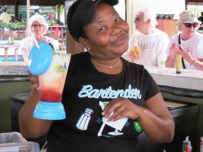 There’s booze in the blender at Jimmy Buffett’s Margaritaville in the Turks and Caicos. 
(Jim Fox/Special to Postmedia)