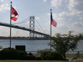 The Ambassador Bridge, which connects Windsor, Canada, and Detroit. (File photo)