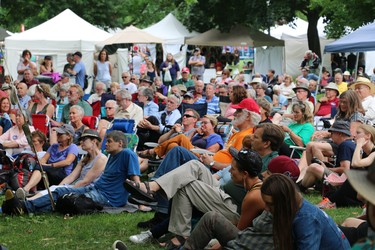 The threat of rain did not stop crowds from flocking to the Home County Music and Art Festival on Saturday. (SHANNON COULTER, The London Free Press)