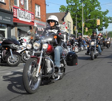 Port Dover was filling in nicely and in abundance as expected early Friday morning in preparation for the day’s Friday the 13th motorcycle rally. This was the scene on Main Street around 8:30 a.m.
(MONTE SONNENBERG / POSTMEDIA)