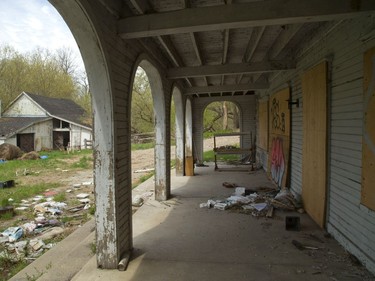 Rubble and waste were strewn about the Cedars property in this 2014 London Free Press file photo.