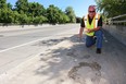 Carl Grabowski, a transportation design engineer talks about the state of bridges in London. (Mike Hensen/The London Free Press)