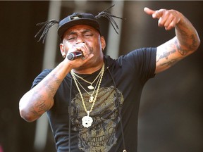 Coolio performs on Friday in Harris Park for the 15th annual Rock the Park music festival.  Mike Hensen/The London Free Press/Postmedia Network