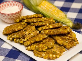 Corn fritters. (Mike Hensen/The London Free Press)