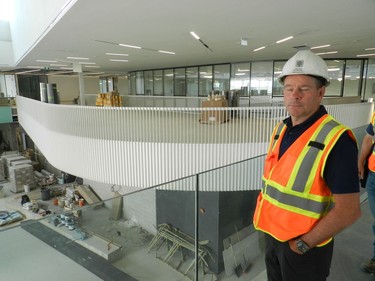 Jeff Wilson of the City of London said the Bostwick Centre was designed to be as bright and spacious as possible with huge windows and skylights. (HANK DANISZEWSKI, The London Free Press)