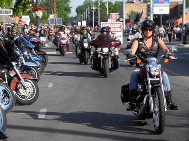 Port Dover was filling in nicely and in abundance as expected early Friday morning in preparation for the days Friday the 13th motorcycle rally. This was the scene on Main Street around 8:30 a.m. Up to 200,000 people were expected to attend. MONTE SONNENBERG / Simcoe Reformer