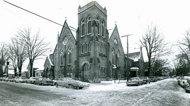 Wesley United Church on Askin Street in Old South, 1966. (London Free Press files)
