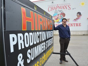 Ashley Chapman, vice-president of Chapman's Ice Cream Ltd., stands outside the company's distribution centre, south of Markdale, Ont. (Rob Gowan/The Owen Sound Sun Times/Postmedia Network)
